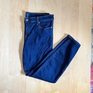 Gap Factory Denim Legging Rinsed Dk Blue Sz 31